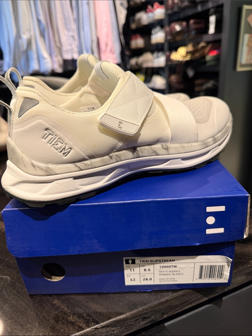 TIEM Slipstream Women’s White Athletic Slip-On Trainer